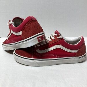 Vans Old Skool Low Top Shoes Maroon White 500714‎ Women's  Size 10.5